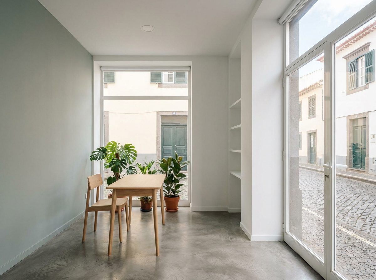 Espaço comercial pintado de fresco no Funchal